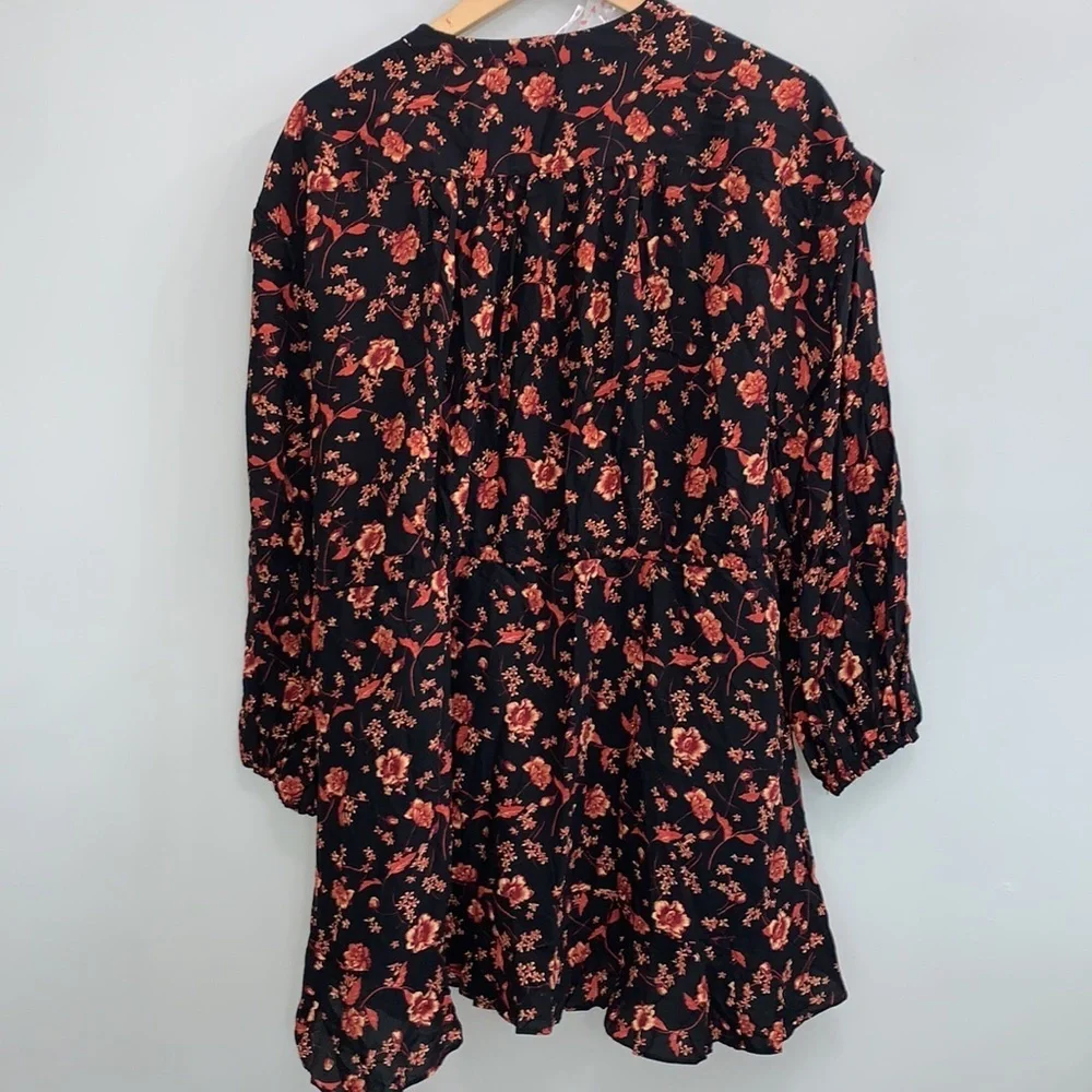 NWT Free People Flower Fields Mini Dress retro western Preppy boho inspired